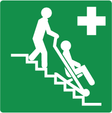 Pictogram evacuatiestoel